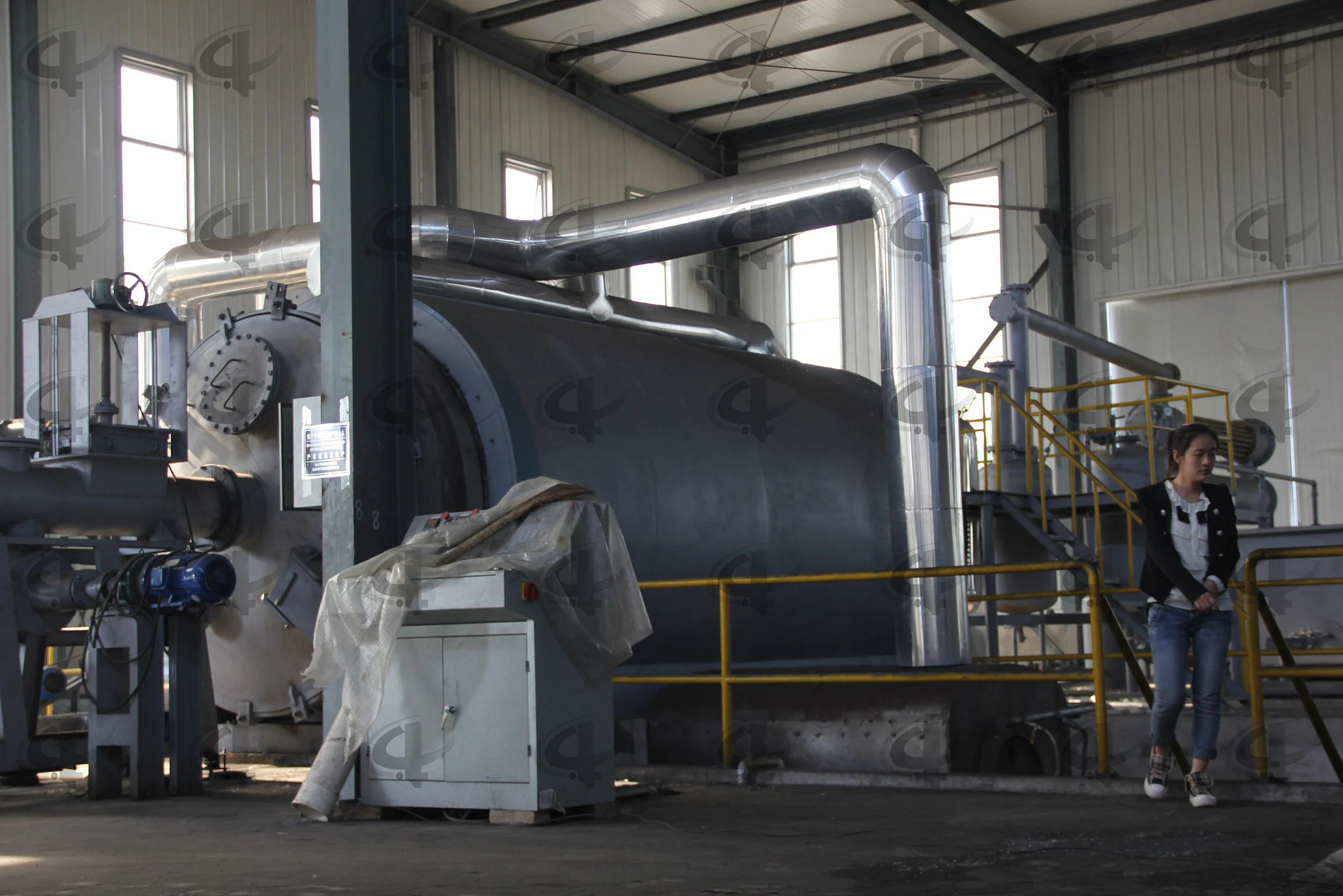 Rubber Plastic Tyre Pyrolysis Oil To Diesel Fuel Oil Plant