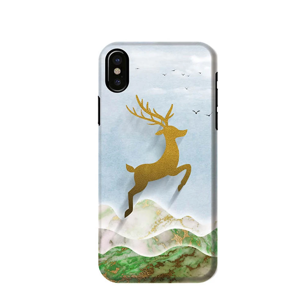 Shiny Sika Deer Design 3D Pattern Mobile Phone Case for Xiaomi 8