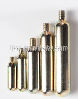 16gr Co2 Gas deposited cartridge cylinder used in tire repair tool or life jacket
