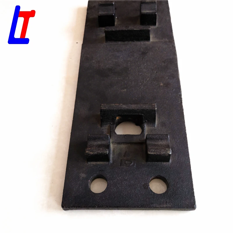 railway tie plates for railroad brace in railway equipment