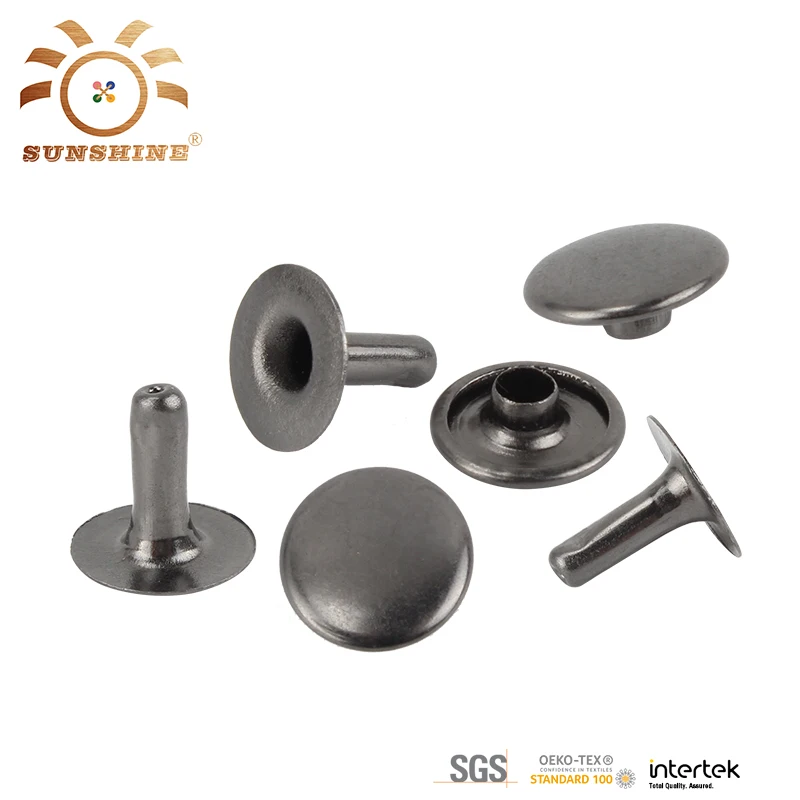 
Factory wholesale and OEM Double Face and Single Cap metal rivet stud for garment 