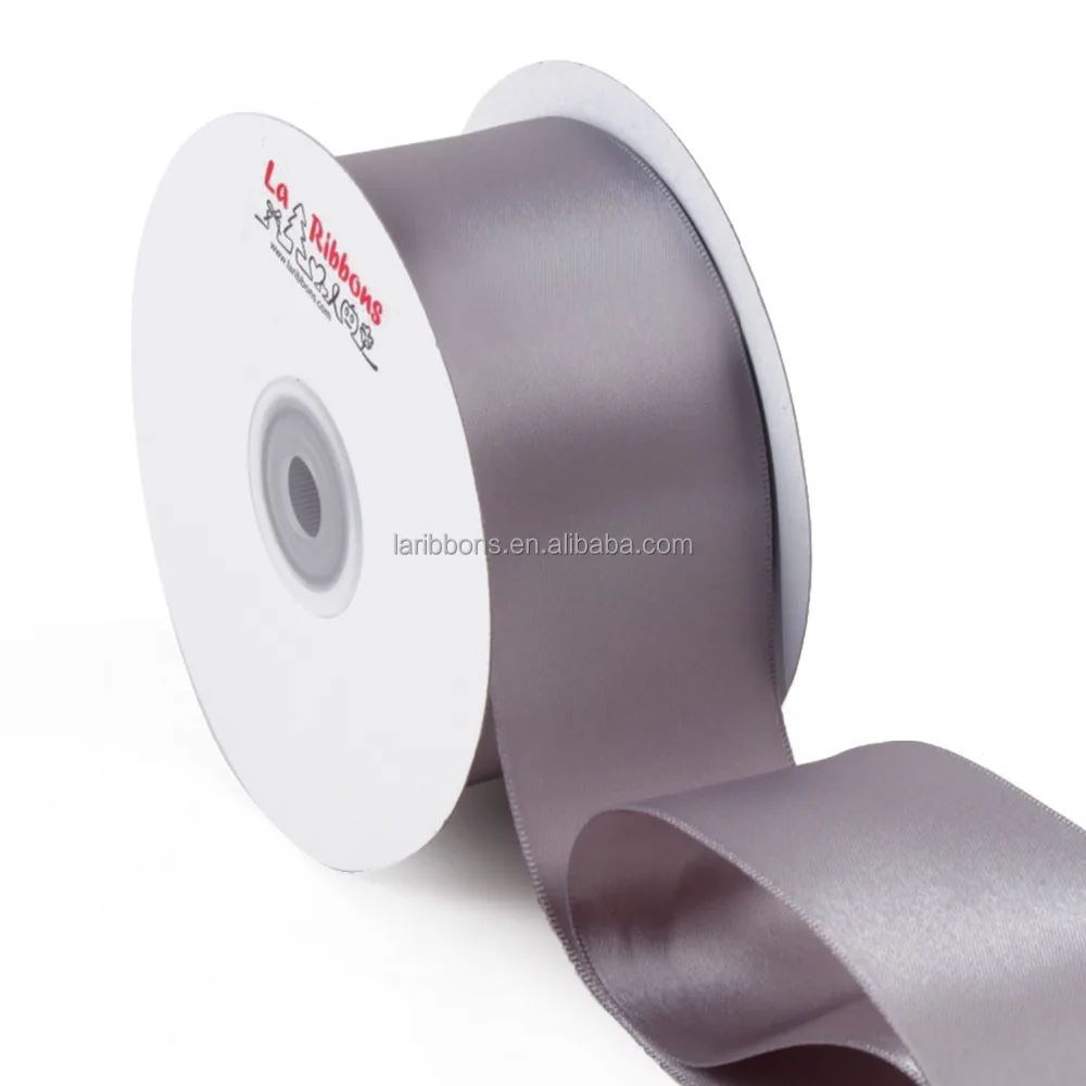 Cheap wholesale 2 inch width double sided 100% polyester craft satin ribbon