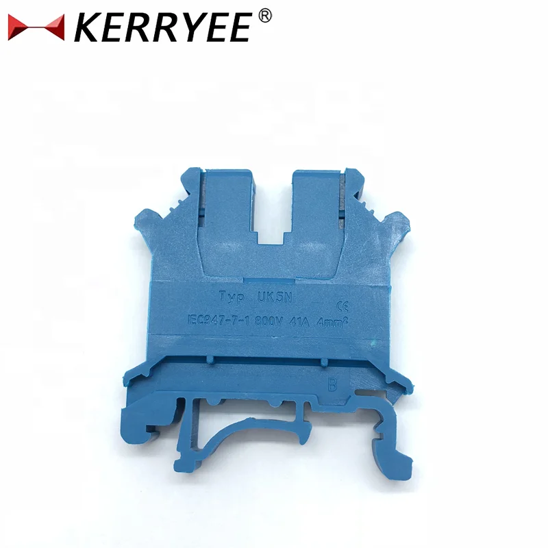 UK5N power distribution din-rail 4mm2 terminal block connector