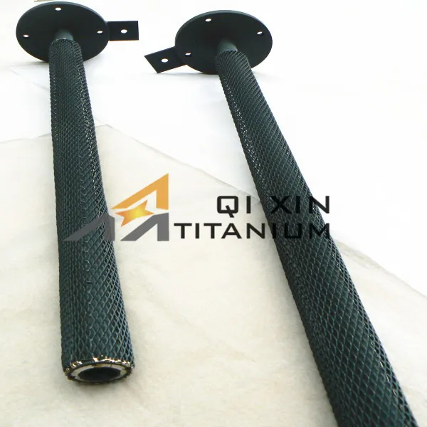 Защита с использованием анодного стержня с титановым приводом