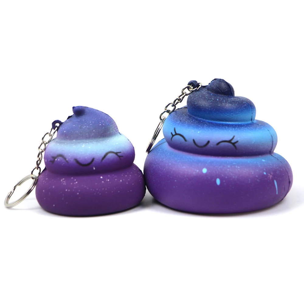 Оптовая продажа с фабрики Kawaii Galaxy Emojii, сжимаемая медленная игрушка из пенополиуретана