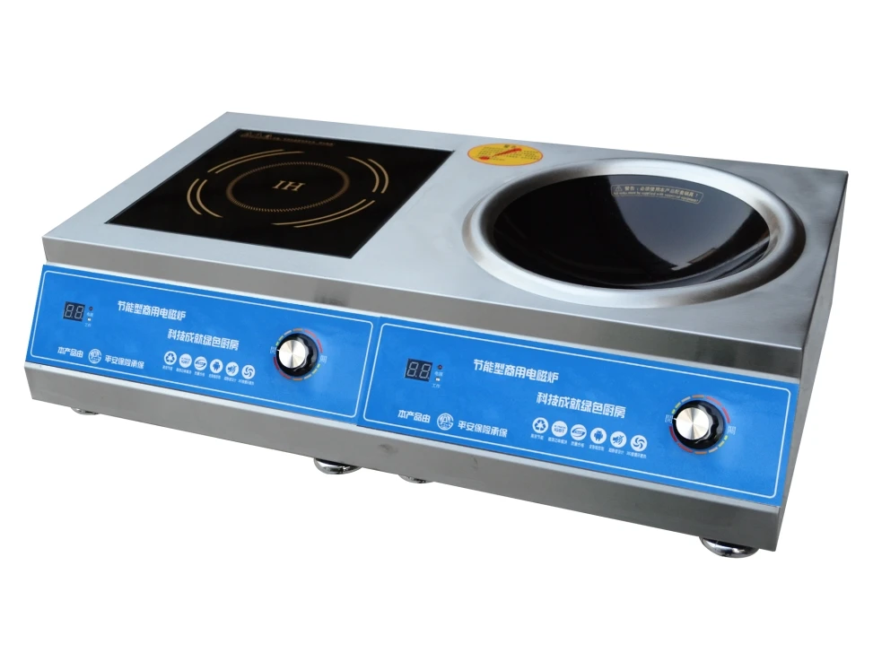 8KW stainless steel desktop wok induction cooker for kitchen