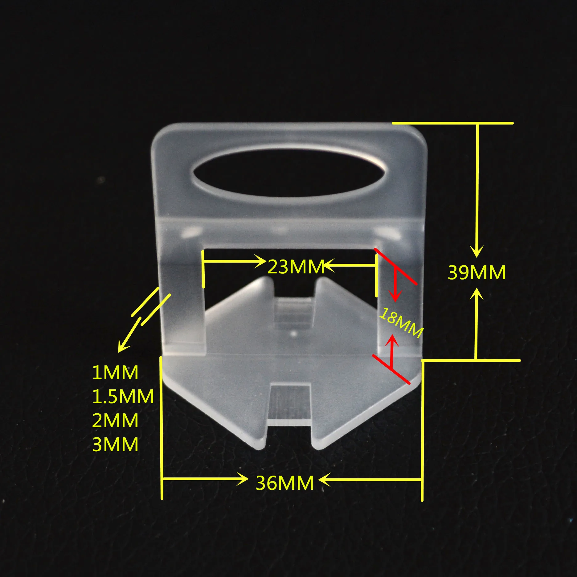 
5000pcs Tile Leveling System Clips Wall Floor Spacer Tiling Tool 1MM 1.5MM 2MM 3MM clips 
