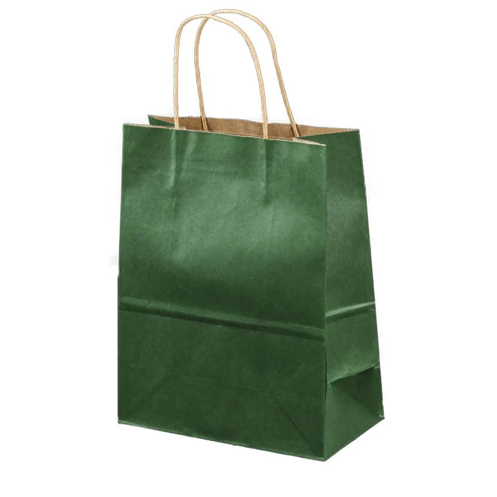 Factory wholesale cheap shopping bag with handle custom logo kraft paper bag