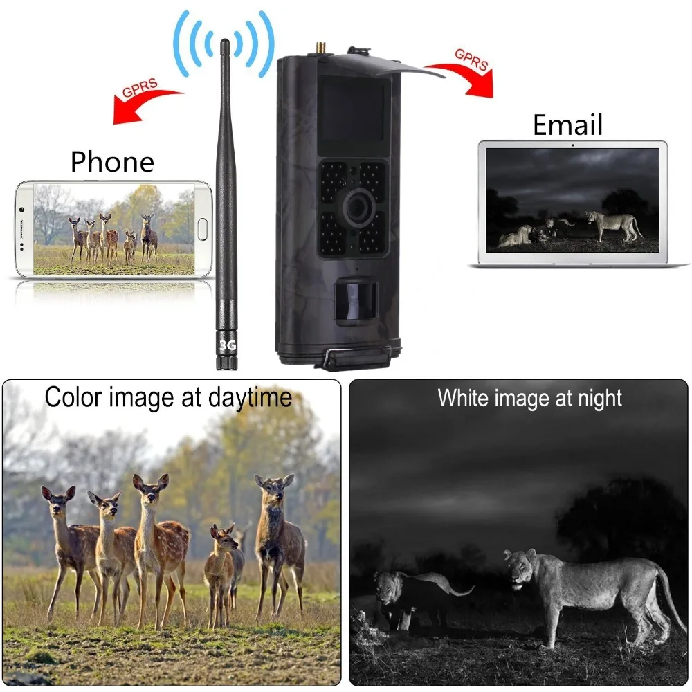 
Suntek GSM MMS Hunting Trail Camera HC700M 16MP 1080P 48pcs 940nm Infra LEDs Camera Trap 