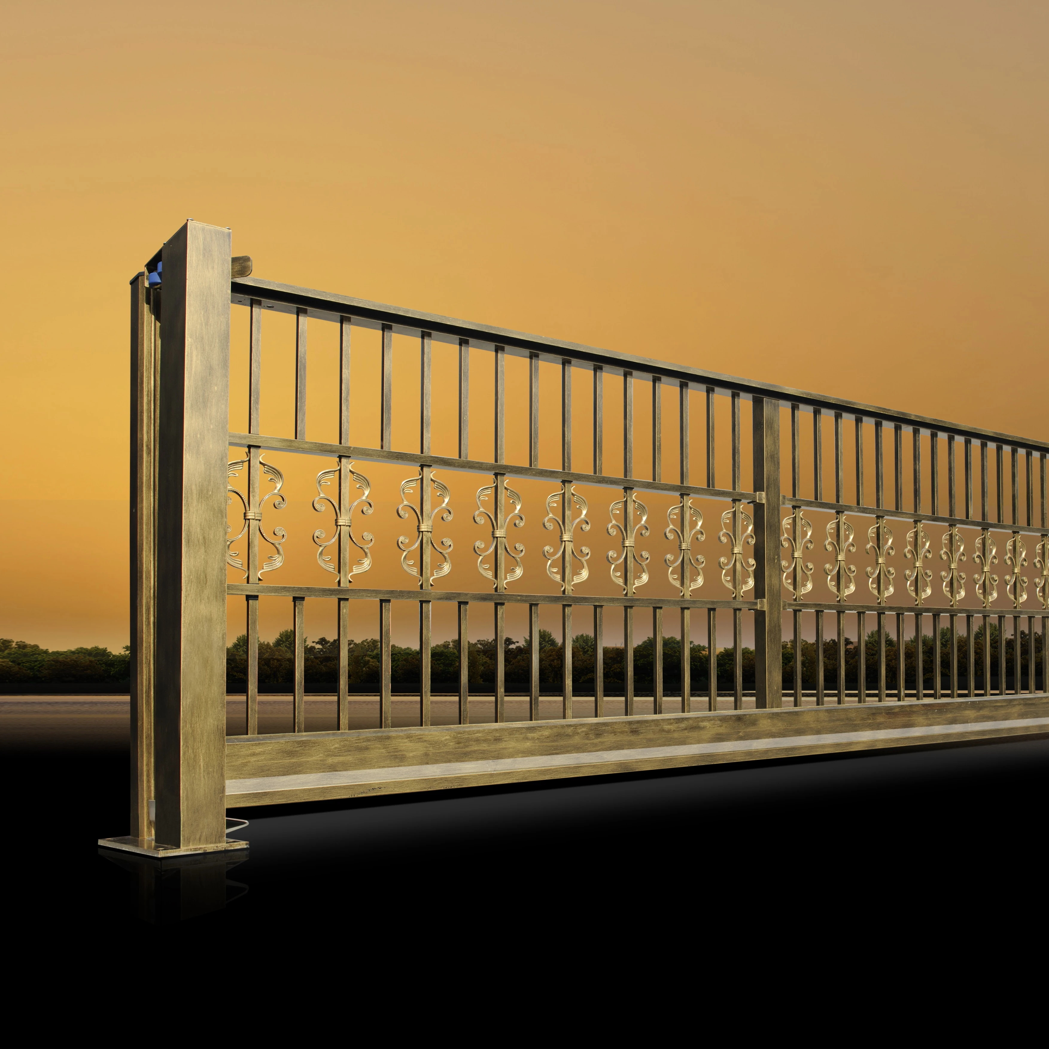 
LIFETIME warranty motors of , Hanging gate, Cantilever gate for entrance 