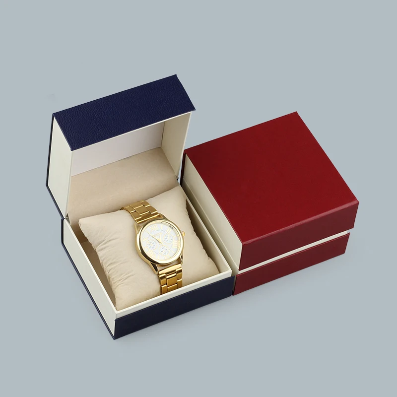 Customized creative packaging paper book style watch box with sponge