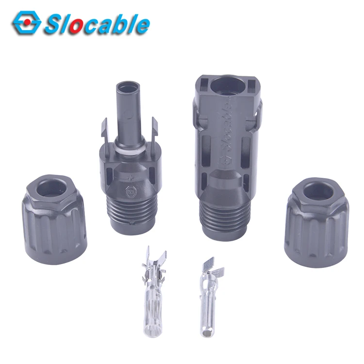 Slocable TUV approved Solar PV system 40A 50A dc solar connector for 12awg/10awg/8awg wire
