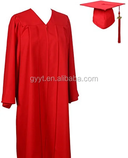 unisex graduation disposable cap and gown academic regalia school uniform