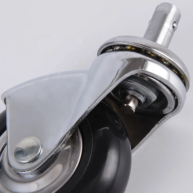 3' Non Marking Kingpin Double Ball Bearing High Elastic Thermoplastic Rubber Medical Furniture Caster Wheels