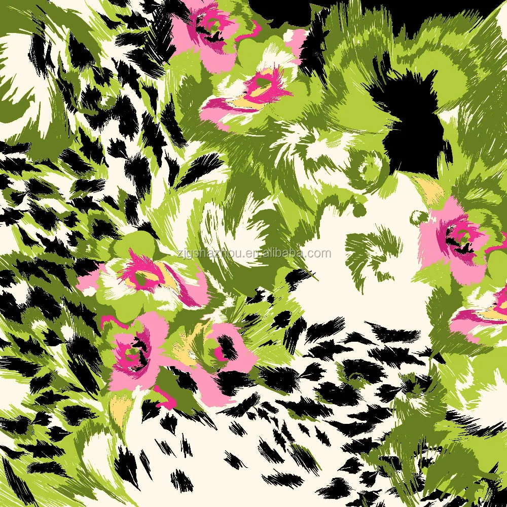 100% printed spun rayon fabric rayon embroidery thread