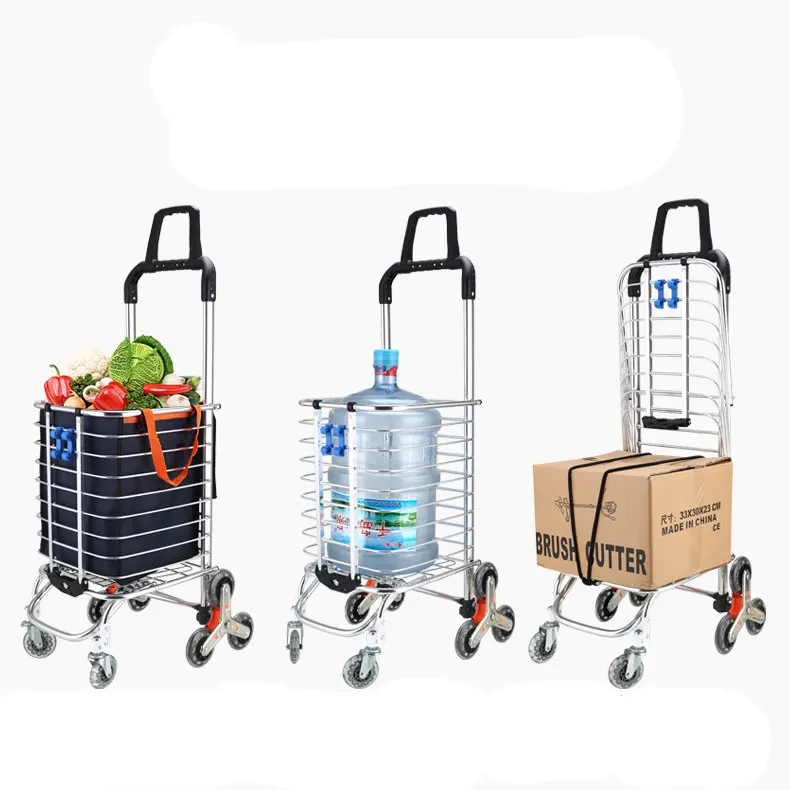 Aluminium Alloy Material and Three 4' Wheels Combined Caster Size Shopping Trolley Bag