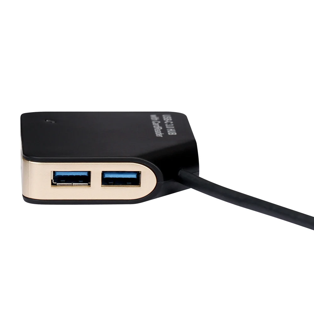 Портативный Дизайн USB Hub 3.1 Тип C с Кард-Ридер для Apple, Новый MacBook 12/Nokia N1/Chromebook Pixel 2015