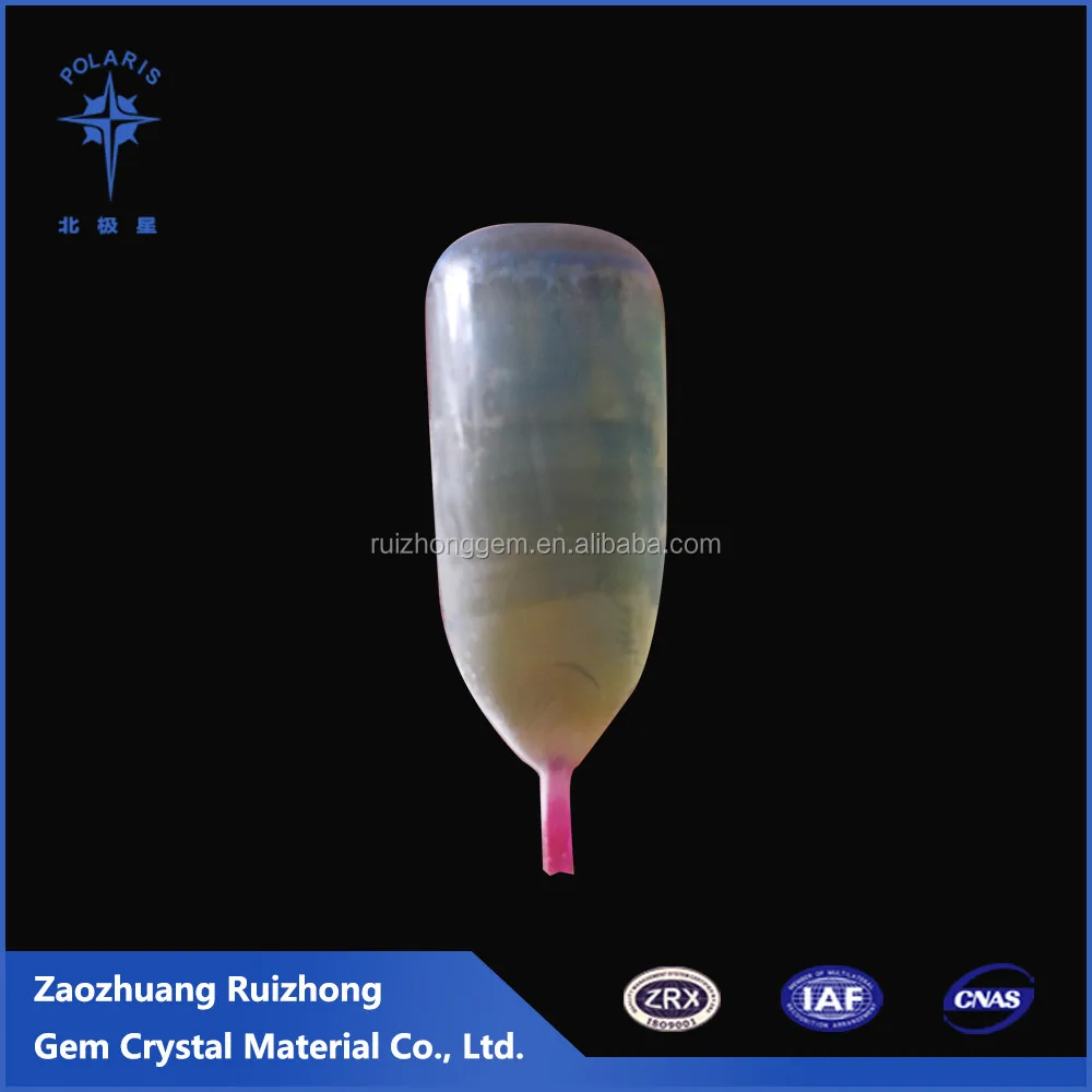 synthetic yellow blue double color jewelry corundum material