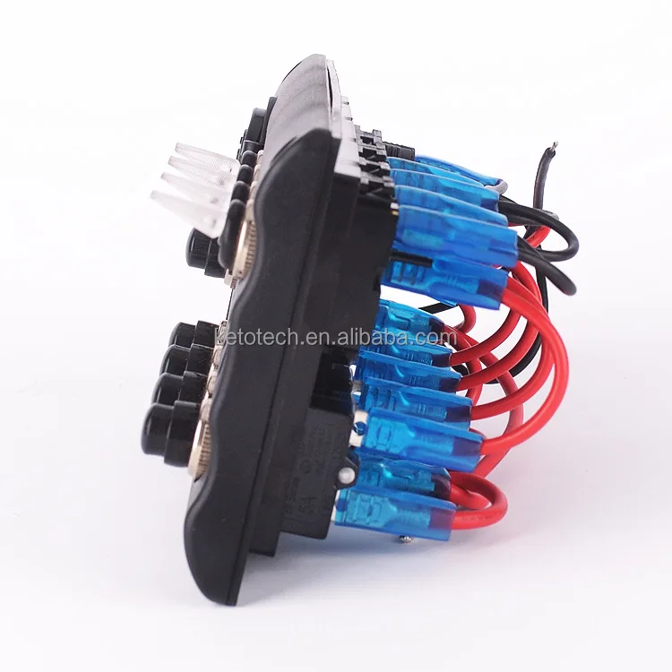 CE waterproof toggle rocker switch panel For 12V 24V Yacht Boat Marine