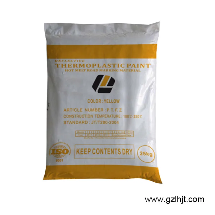 Оптовая продажа шоссе Вибрационный желтый люминесцентный термопластичный порошок дорога термопластичная краска