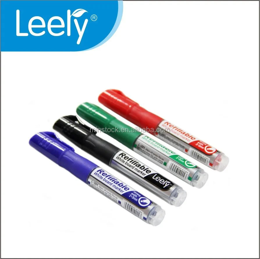 New cap with clip refillable whiteboard marker LEERY brand