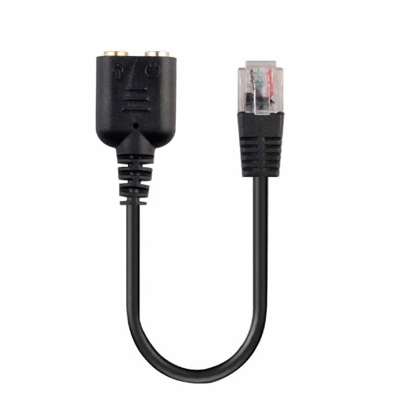 ACC-Th8065 3.5mm to RJ9 Audio Adapter Cable - 3.5mm audio female socket to RJ9 Modular Plug Adapter Cable for Headphone