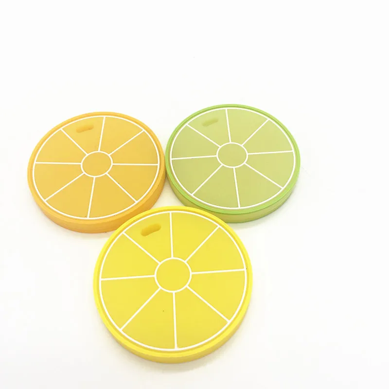 
New Baby Teether Baby Chew Lemon Pendant Silicone Teether 