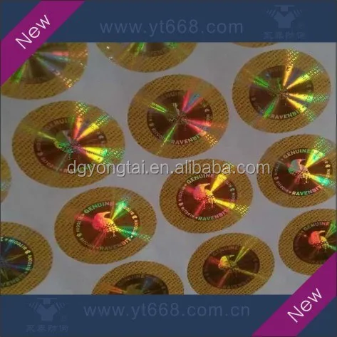 Demetallization effect transparent window sticker Custom laser 3D hologram sticker