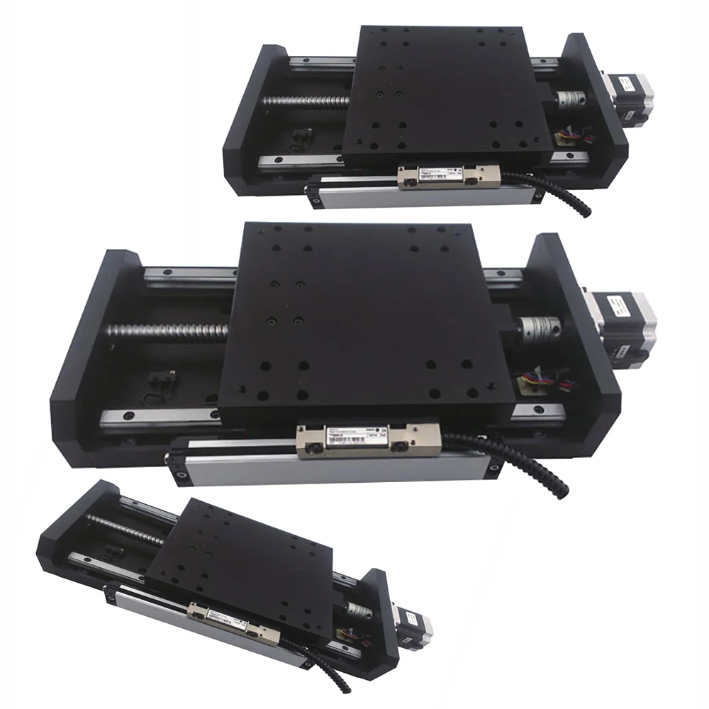Fast high power micro linear piezo flexure positioner dovetail slides xyz linear motion precision motorized stage