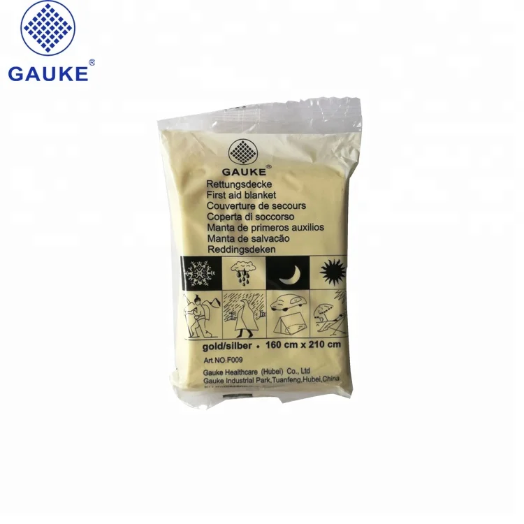 First aid blanket aluminum emergency blanket survival blanket