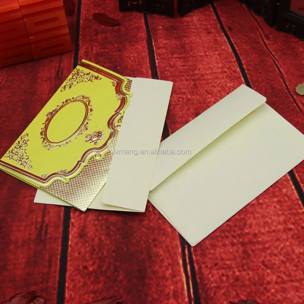 
2016 Customized wedding invitation card wholesale/ cheap price wedding card hot sale 