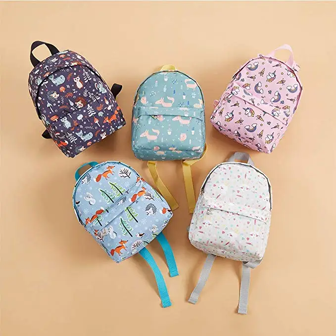 Kids Cute Backpack Lightweight Preschool Toddler Backpack for 3-7 Years Old Boys Girls with Cooler Lunch Snack Bag