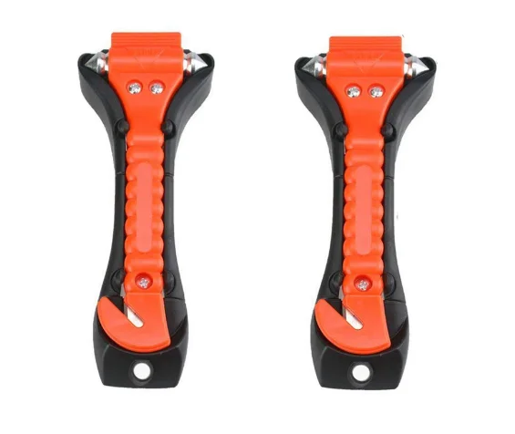 Car Safety Hammer With Carbide Tip Emergency Vehicle Escape Tool Seat Belt Cutter - Auto Window Glass Breaker