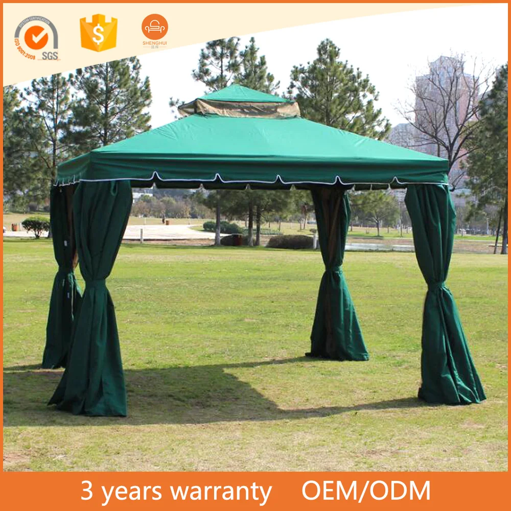 
Outdoor garden sun and rain tent 3*3M double top car umbrella 