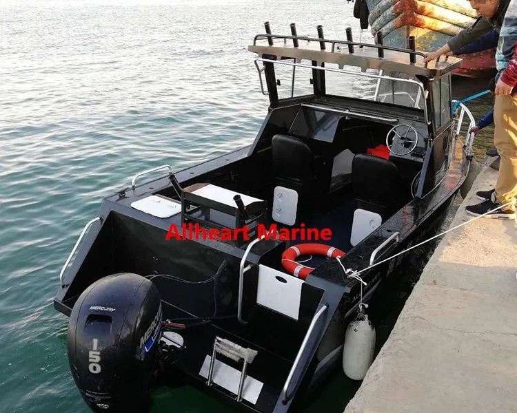  Алюминиевая рыболовная лодка Allheart Shark Cuddy Cabin 6 5 м/21 фут для продажи в Китае с сертификацией CE