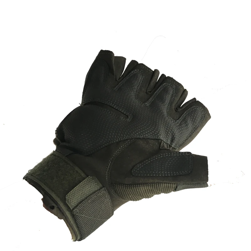 Половина finger открытый мужчины безопасности кожаной перчатки