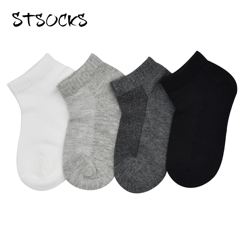 China Factory New Arrival Odor Resistant Regular Anti Bacterial Children Cotton Cheap Kids Ankle Socks