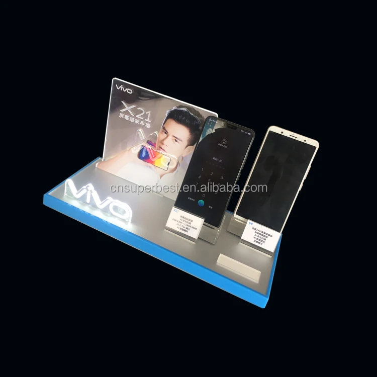 customize counter display stand for mobile phone