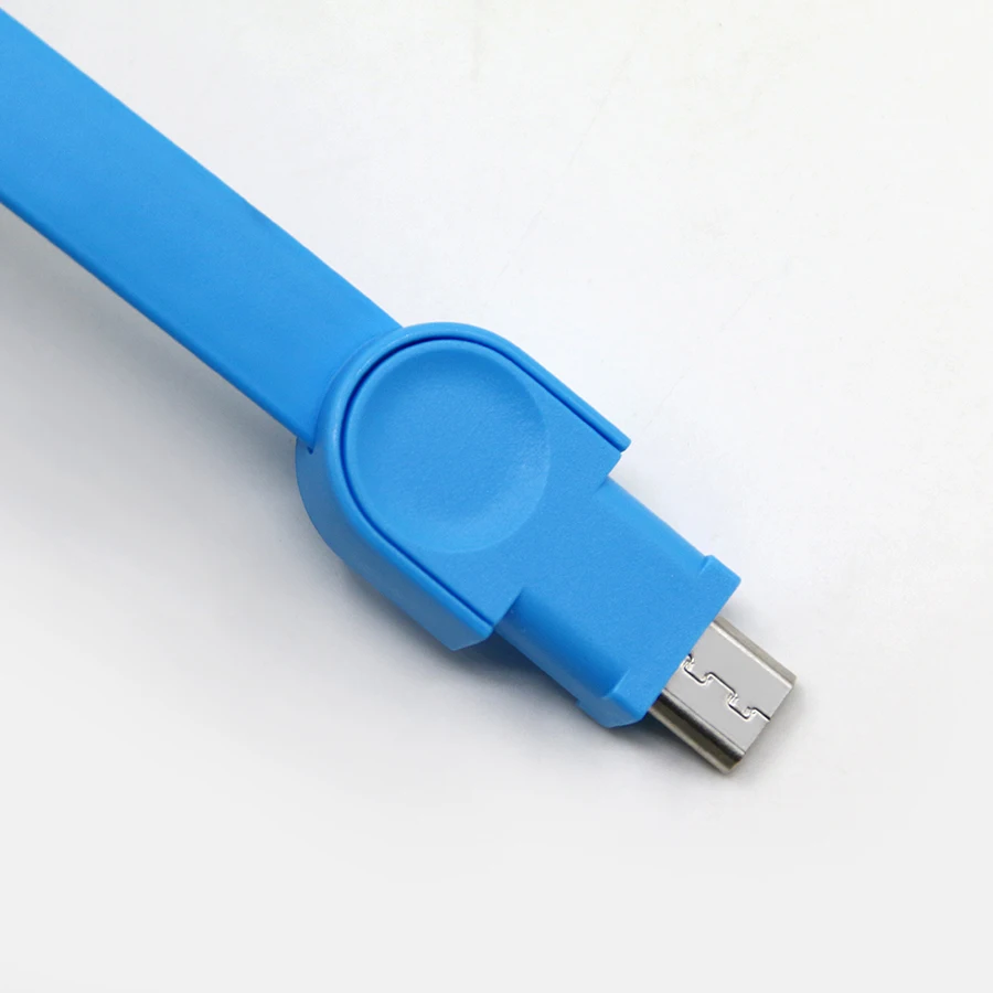 Promotion Gift Mobile Phone Charger Custom Bracelet USB Cable 2 in 1 USB Cable Bracelet