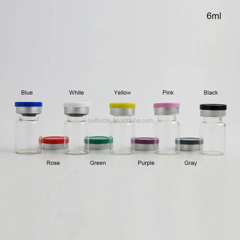 Small Pharmaceutical 6ML Clear Glass Vials injection Medicine Glass Bottle