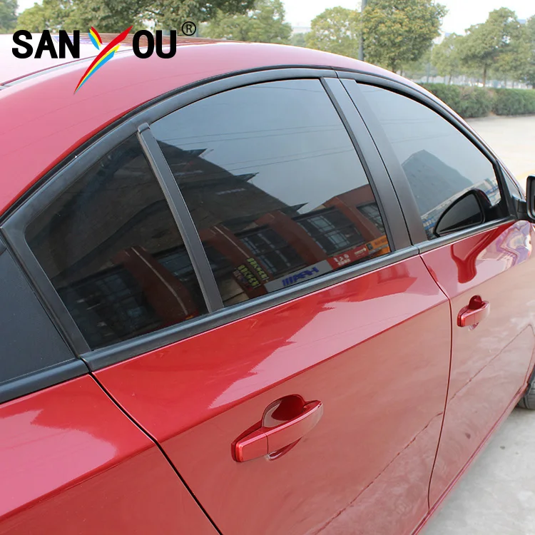 factory price high insulation anti-glare 11% VLT glass decorative sun control  dyed window film for car