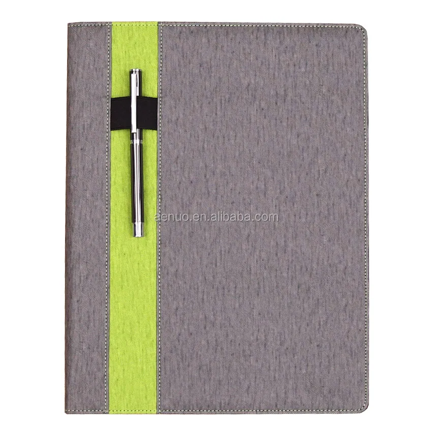 Многоцветный Новый держатель для файлов A4 из искусственной кожи с держателем для ручек