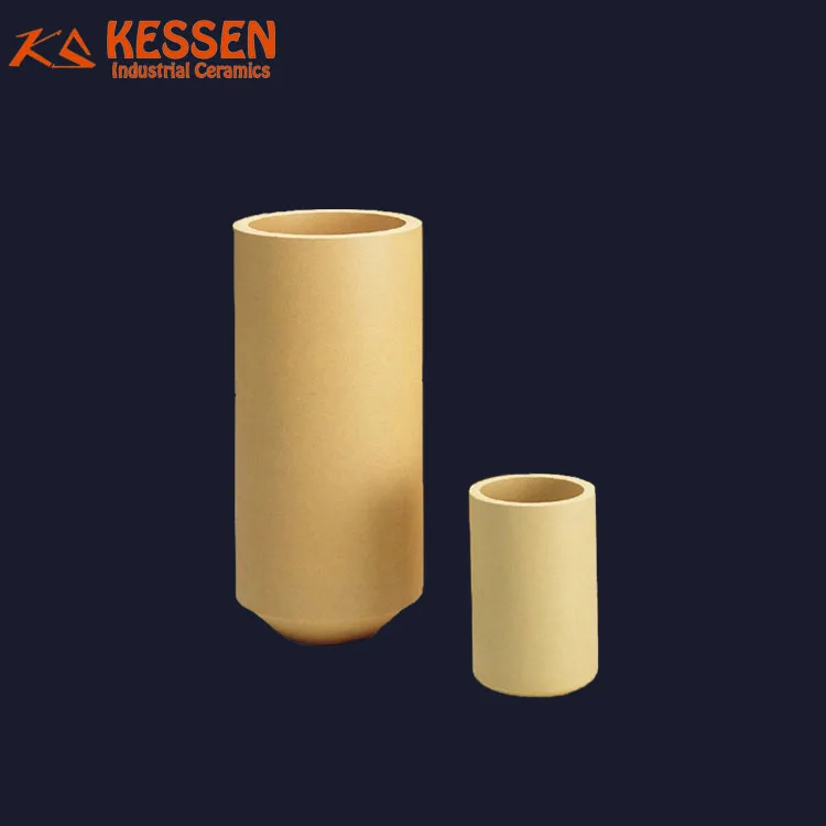 High temperature yttria stabilized zirconia ceramic crucible