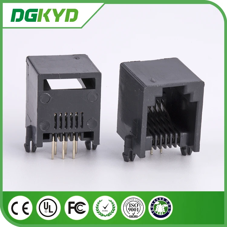 Китай, DGKYD55211166IWE1DY1, Панельное крепление rj11, телефонный разъем