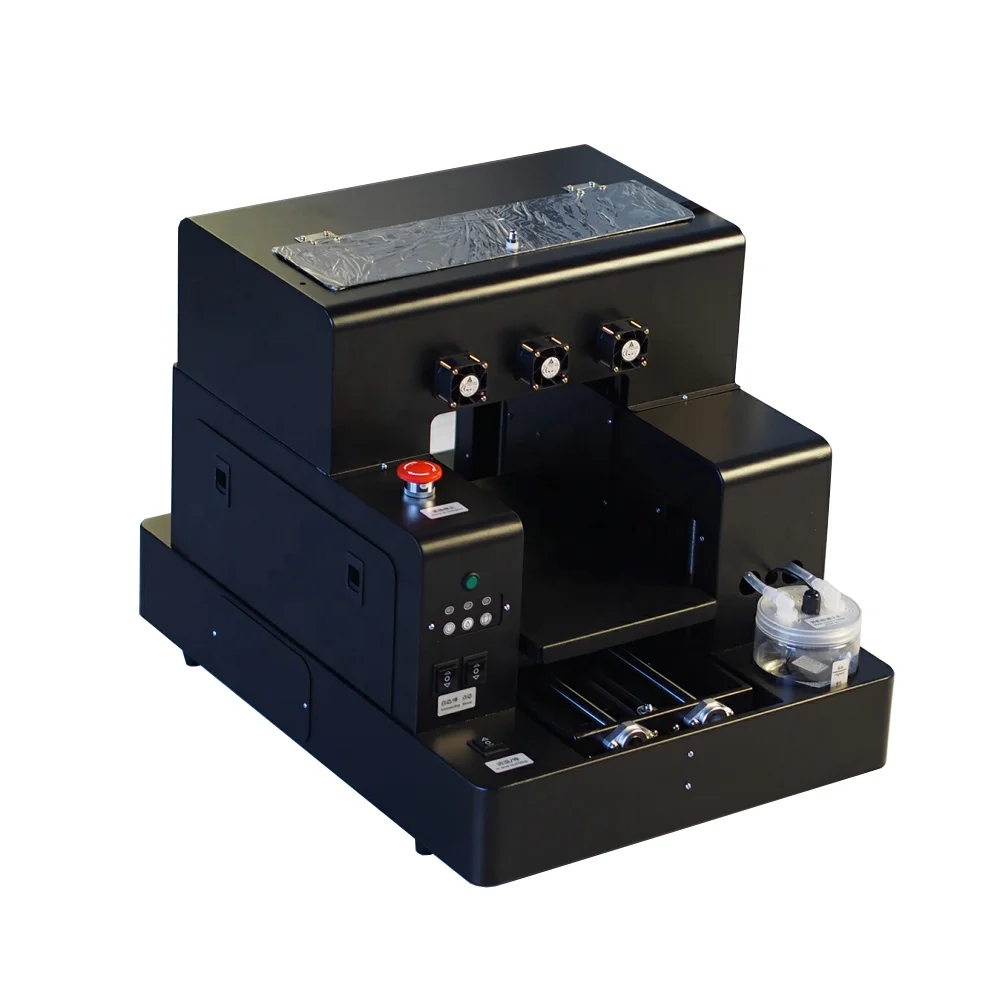 SyoonTech Smallest Full Automatic A4 UV Printer for bottle cylinder print with Pallet