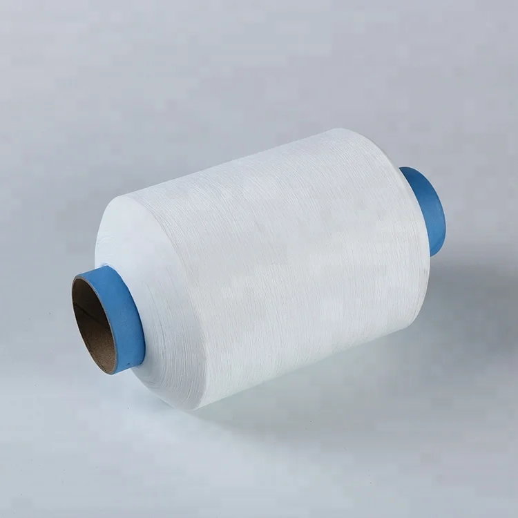 dty 150/48 optical white bleach white 100% polyester filament yarn  polyester twisted yarn polyester yarn 150d 48f dty aa