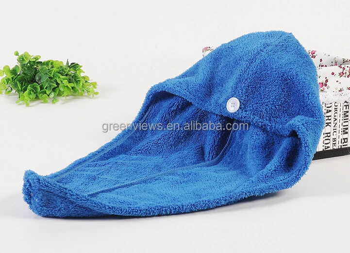 Colorful Coral Fleece Microfiber Weave Hair Dryer Cap Hair dry towels Microfiber Hair Drying Towel/Bath Caps