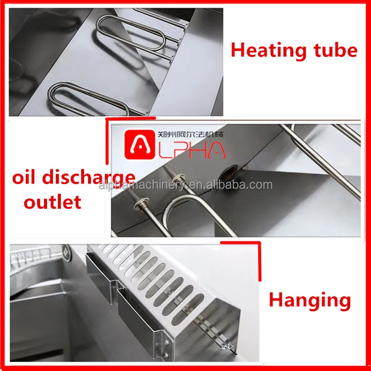 Commercial automatic Japanese gas deep fryer fried chicken machine