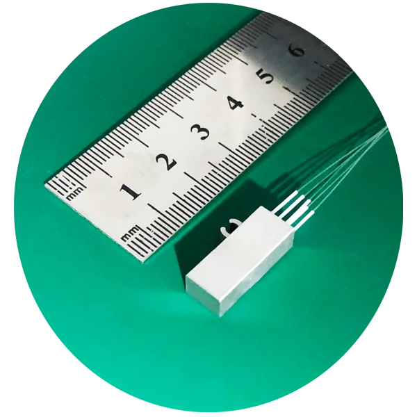 Ultra Compact  1X4 CWDM based on thin film filtering technology with Low insertion loss for  transceivers