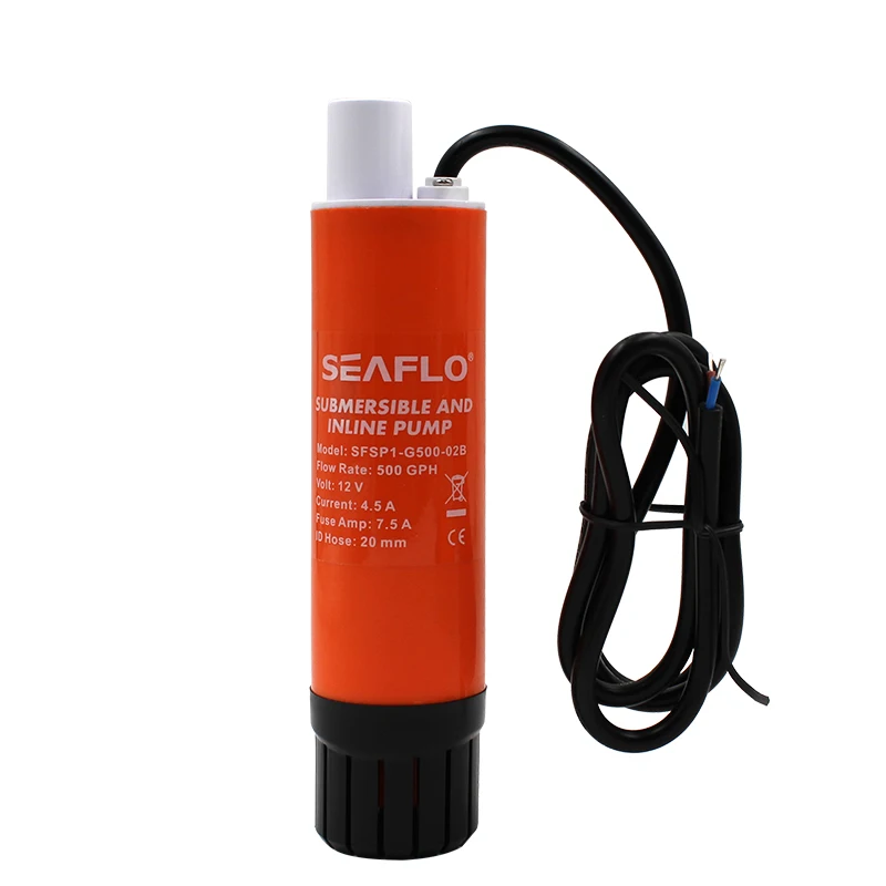 
12V DC Fuel Transfer Small Inline Water Submersible Pump 280GPH/500GPH 